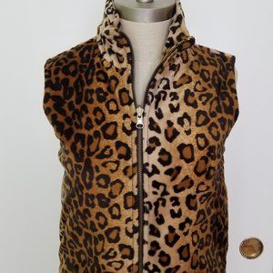 Reversible Leopard/Black Vest, Juniors Size S